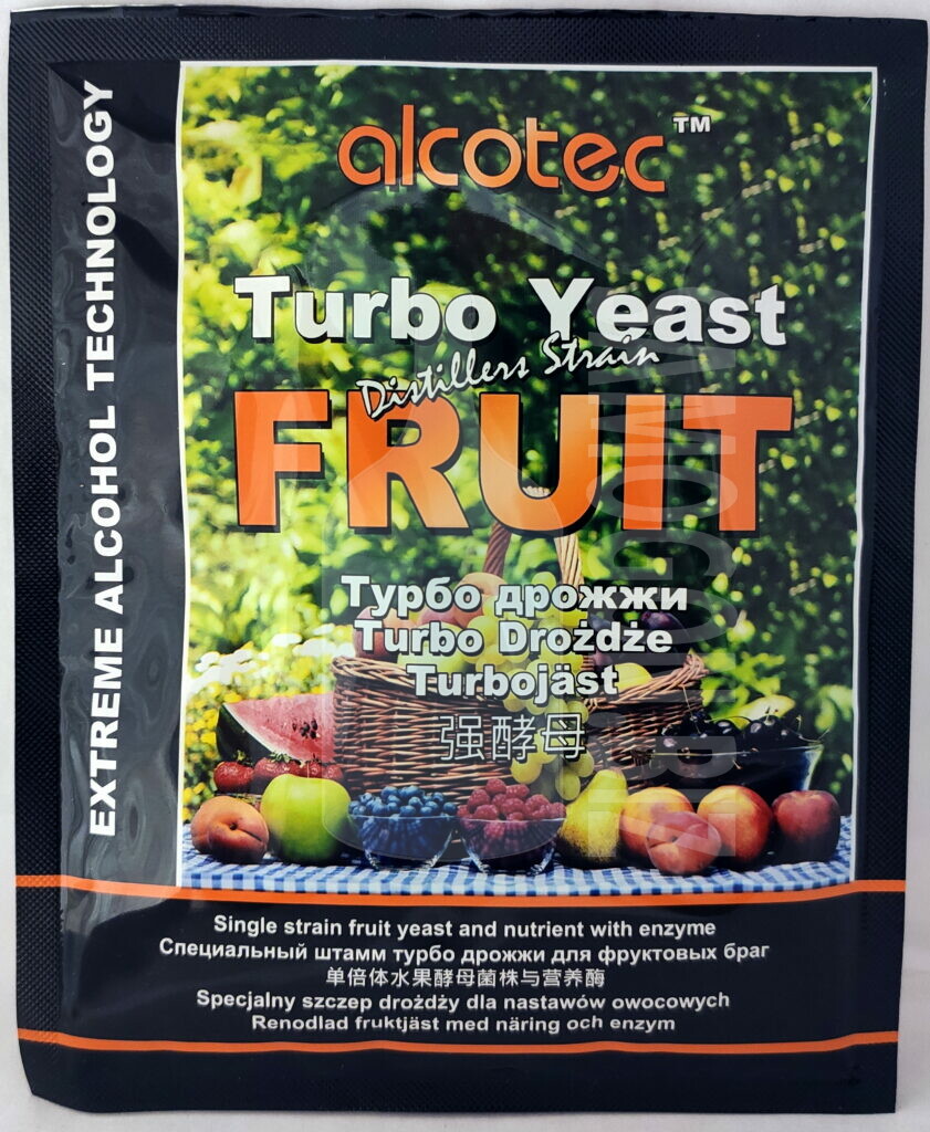 Alcotec Turbo Yeast Fruit 60g - дрожжи для фруктовых браг